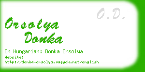 orsolya donka business card